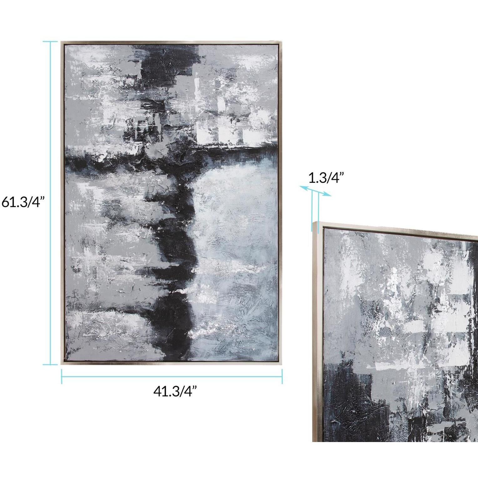 Abstract Landscape 61.75 X 41.75 inch Hand Painted Canvas